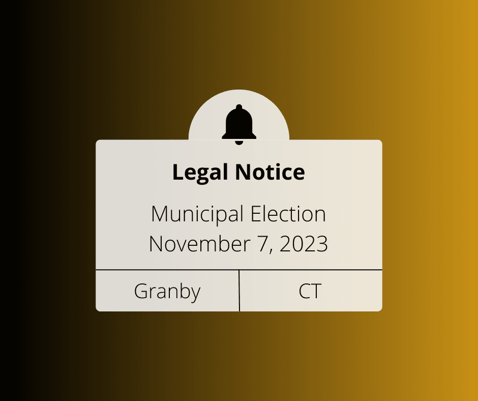 legal notice of municipal election