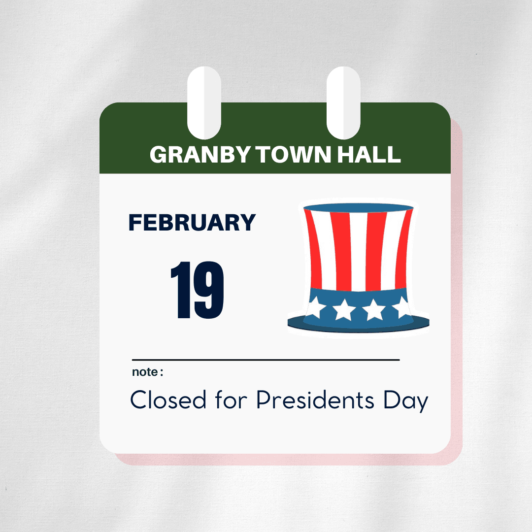 granby 2.19.24 town hall closed