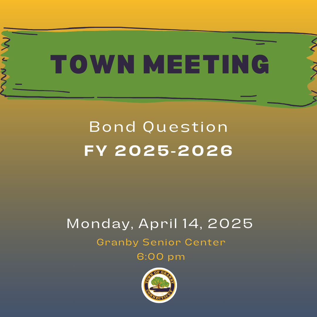town meeting for bond authorization 4.14.2025