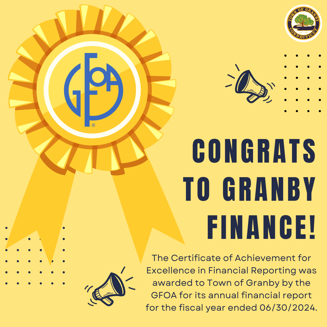 gfoa award to granby for fy 2023-24, 5.2025