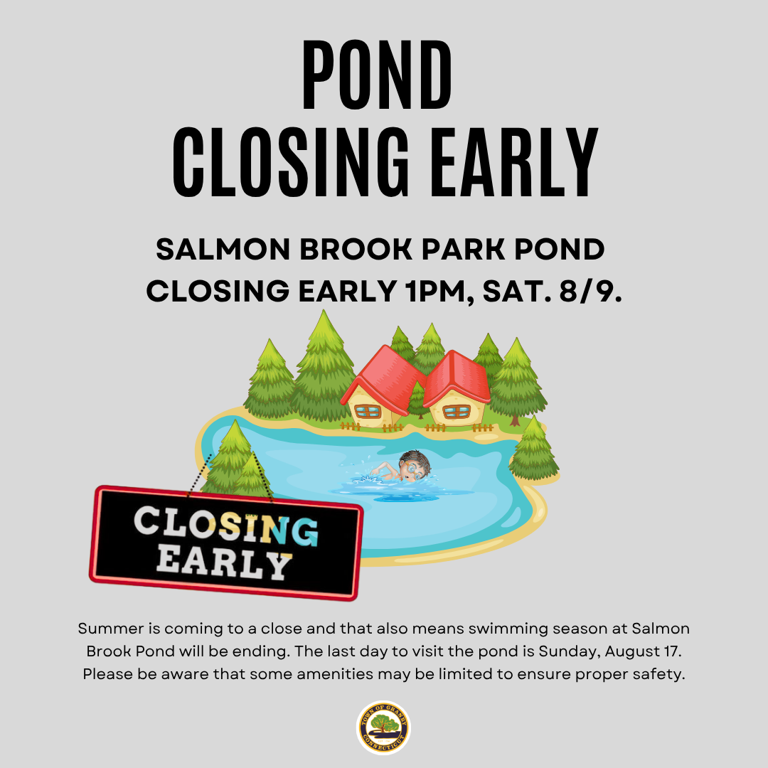 sbp pond closing early 8.9.2025