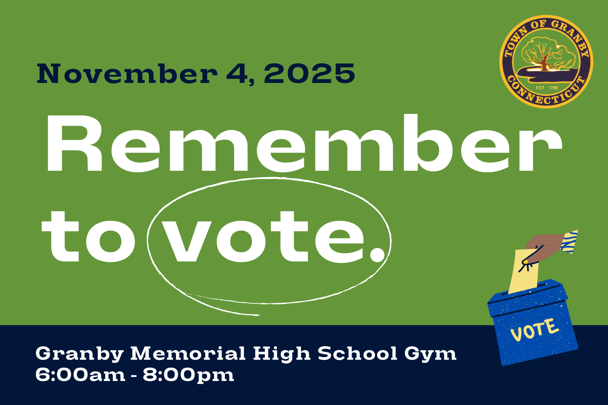 remember to vote nov 2025