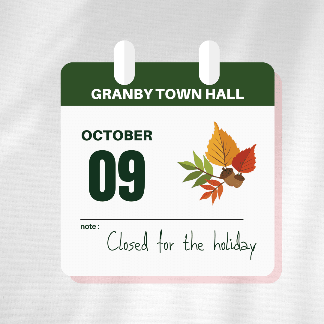 granby 10.9.23 town hall closed